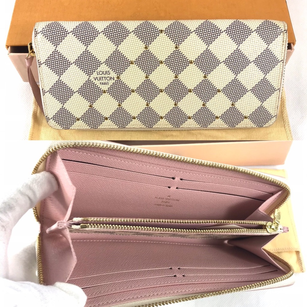 🌸RARE🌸studded Louis Vuitton zippy wallet